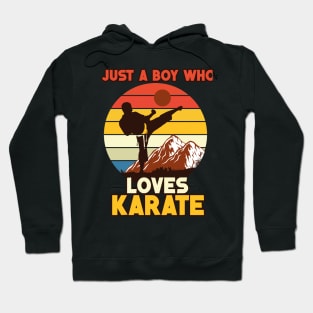 sunset karate design Hoodie